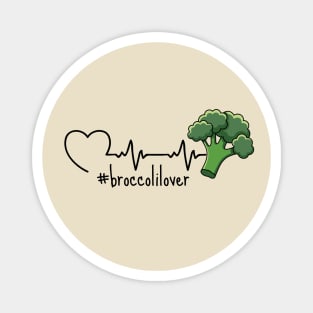 Broccoli In A HeartBeat Magnet